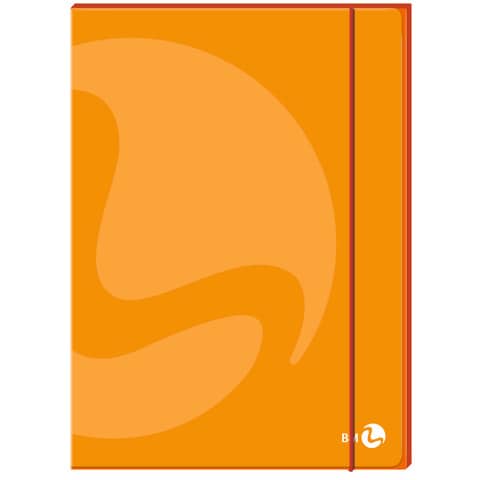 Cartellette 3 lembi BM Color con dorso 1 cm ed elastico colori assortiti conf. 6 pz  - 112775